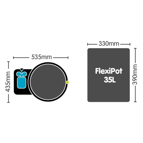 Autopot 1Pot XXL FlexiPot 35L - kompletny moduł do systemu nawadniania