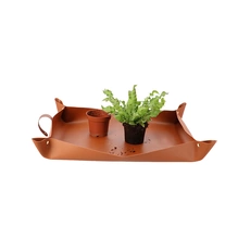 Esschert Design – Mata do przesadzania roślin ze skóry ekologicznej 73,5×49×10cm