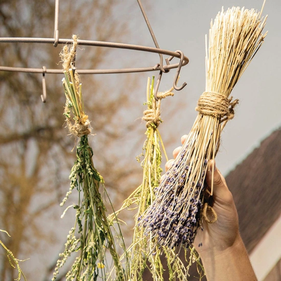 Esschert Design – metalowa szuszarka do kwiatów i ziół 35x35x40cm