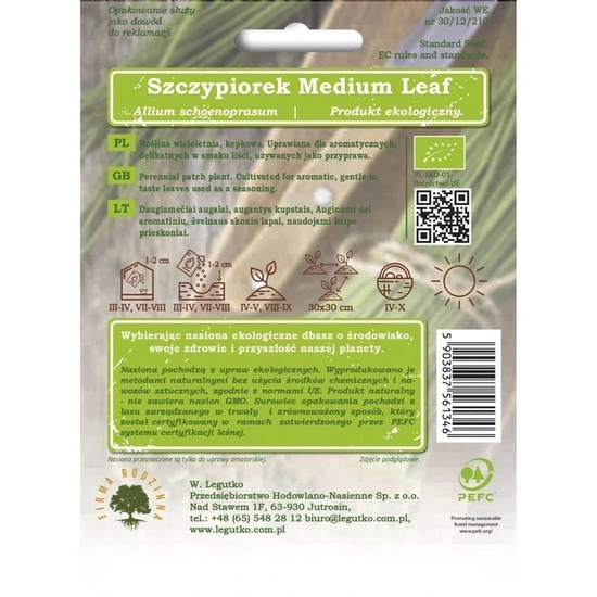 BIO Szczypiorek - Medium leaf 1g