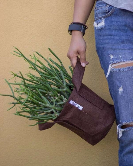 Growbag Root Pouch doniczka materiałowa 28x26cm 16L z uchwytami brązowa 420 szt