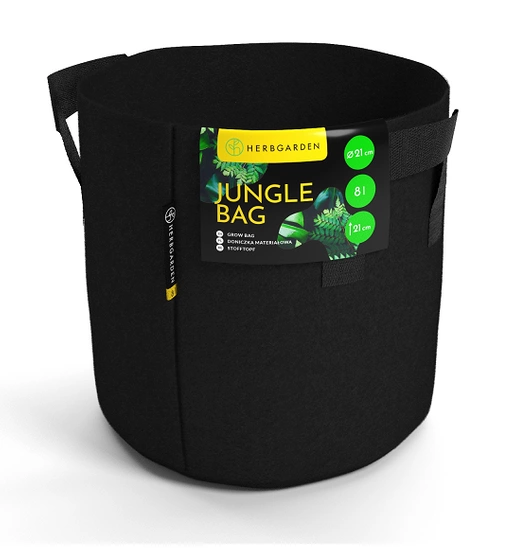 Herbgarden Jungle Bag Round 8L - doniczka materiałowa 21x21x21cm