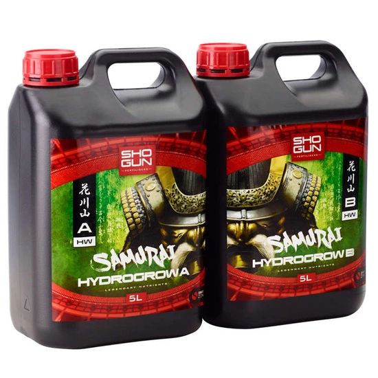 Nawóz Shogun Fertilisers Samurai Hydro Grow Hard Water 2x10L (A&B) - na wzrost do hydroponiki | Woda twarda