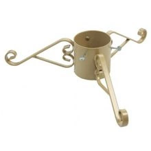 Stojak pod choinkę metalowy powlekany szeroki złoty 15cm Garland