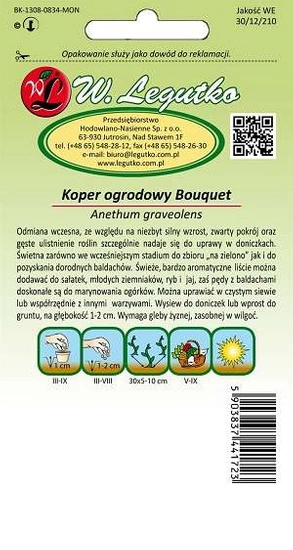 Nasiona Kopru ogrodowego Boquet 5g