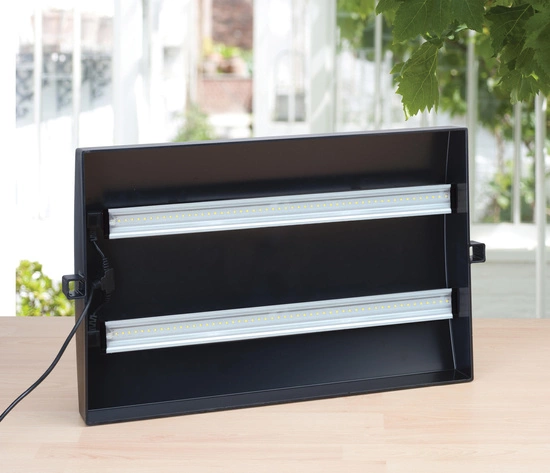 Garland Grow Light Garden - Duży Zielnik z Oświetleniem LED 32W Czarny 62x40x47cm