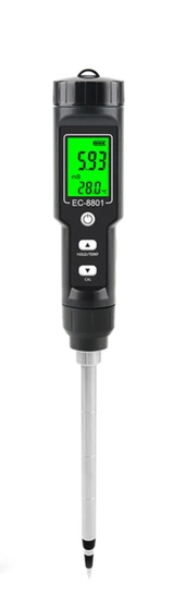 Konduktometr do gleby - miernik EC i temperatury podłoża / EC-8801