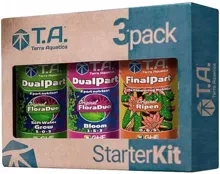 GHE Terra Aquatica Flora DualPart Tripack Soft Water - zestaw nawozów