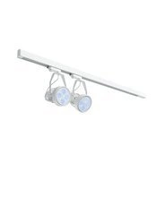 Zestaw oświetleniowy VERTICANA® 2x żarówka + holder + szyna | BIAŁY | soczewka 15°