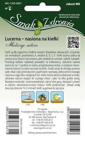 Nasiona kiełków Lucerny 20g