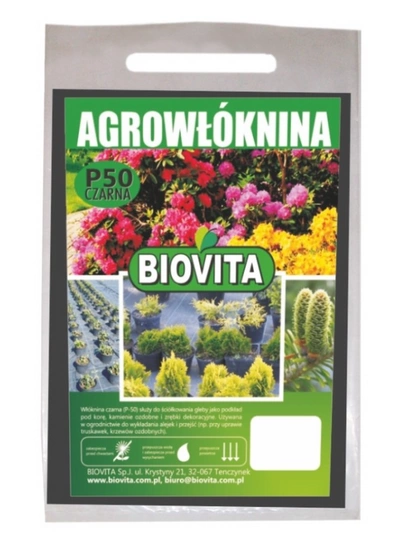  Agrotkanina agrowłóknina wiosenna do ochrony roślin 1.6x5M czarna