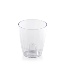 Prosperplast Coubi Orchid 2,4L - Doniczka okrągła przezroczysta do orchidei / storczyków fi 16cm