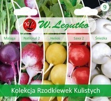 Nasiona Rzodkiewek kulistych - 5 odmian 5 x 1g