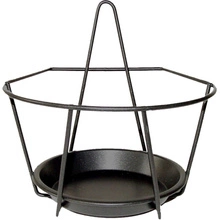 Esschert Design – Kwietnik wiszący metalowy 17xh17cm czarny