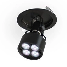 Zestaw VERTICANA® Żarówka LED + Ceiling Holder | CZARNY | soczewka 25°