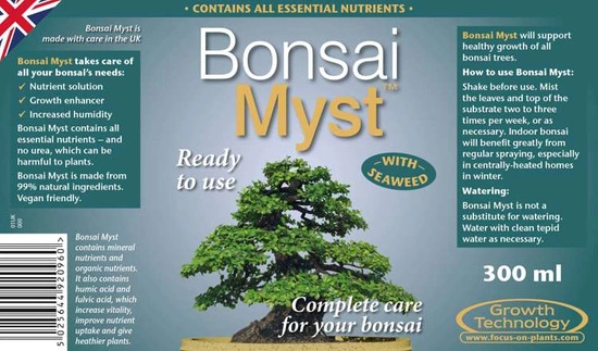 Growth Technology Bonsai Myst - nawóz w sprayu do roślin bonzai 300ml