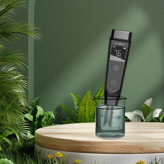 AC Infinity Hydroponic Meter PRO Kit – zestaw miernik pH, TDS, EC i temp. + płyny