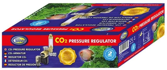 Reduktor Co2 Aqua Nova Gold Series z wbudowanym elektrozaworem