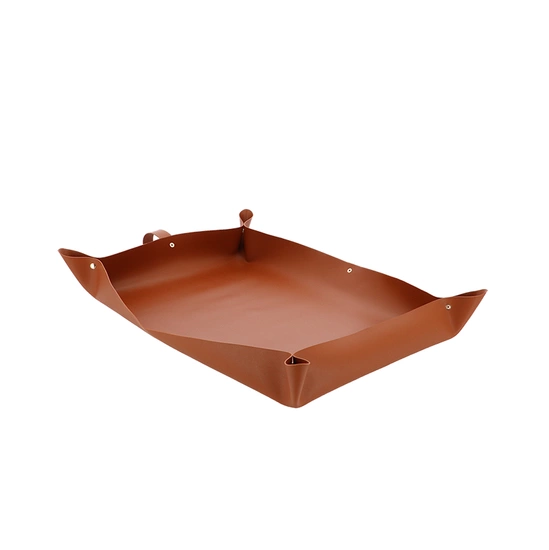 Esschert Design – Mata do przesadzania roślin ze skóry ekologicznej 73,5×49×10cm