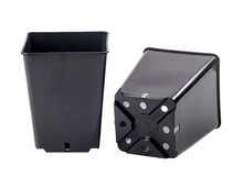 Doniczka kwadratowa produkcyjna wysoka 3,5L 16x16x20 cm