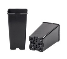 Doniczka kwadratowa produkcyjna wysoka 2L 11x11x21,5 cm