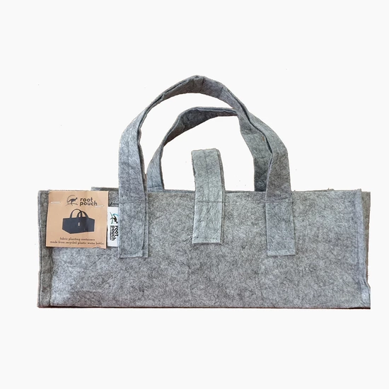 Root Pouch Balcony Heather Grey 12L 40x20x15 cm szara - materiałowa doniczka balkonowa 120 szt