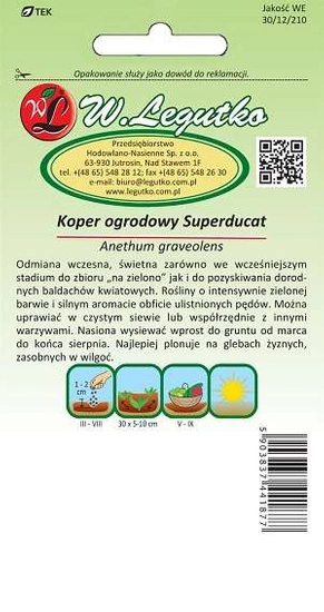 Nasiona Kopru ogrodowego Superducat 7,5g