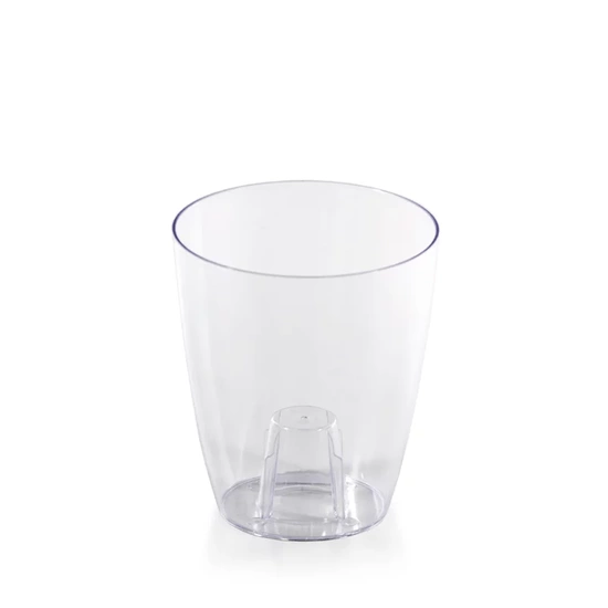 Prosperplast Coubi Orchid 1,5L - Doniczka okrągła przezroczysta do orchidei / storczyków fi 13,2cm 