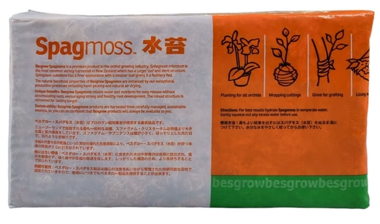 Besgrow Mech torfowiec Sphagnum Spagmoss Blended 150G 12L 