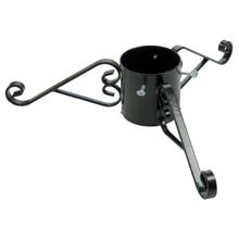 Stojak pod choinkę metalowy powlekany szeroki czarny 15cm Garland