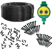 Zestaw do automatycznego nawadniania 100m linii kroplującej + programator