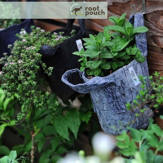 Growbag Root Pouch doniczka materiałowa 40x30cm 39L z uchwytem szara