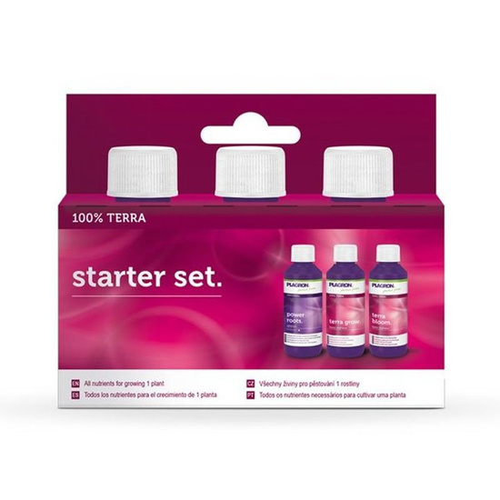Starter set 100% Trypack Mineral mini zestaw nawozów Plagron 3 x 50ml